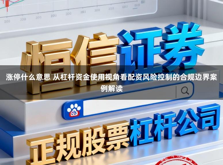 涨停什么意思 从杠杆资金使用视角看配资风险控制的合规边界案例解读